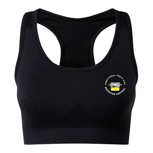 F45  - Women's Seamless '3D Fit Sculpt Solid Colour Bra Thumbnail